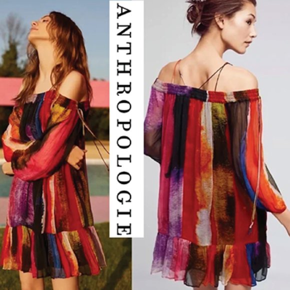 Anthropologie Dresses & Skirts - Anthropologie Floreat Zora Off-The-Shoulder Dress - Large